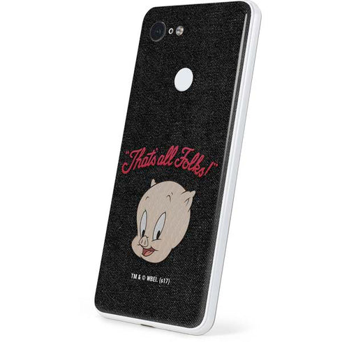 Looney Tunes Porky Pig Thats All Folks Google Pixel 3 Skin